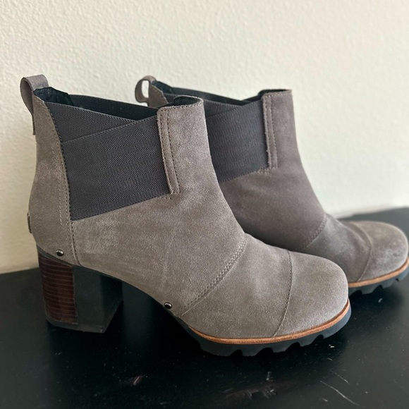 SOREL Chelsea booties suede block-heel - Picture 2 of 7